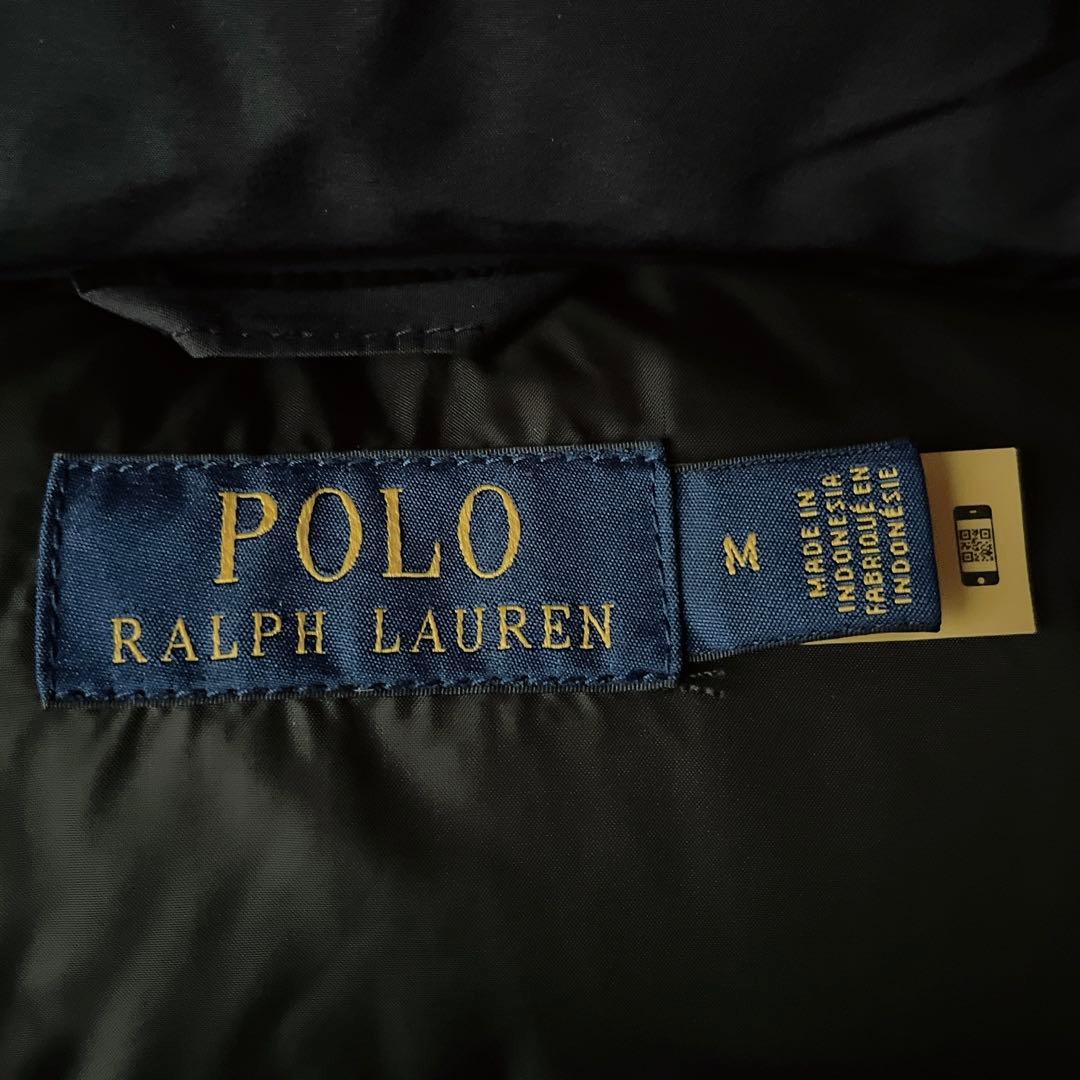 【美品】ポロラルフローレン ダウンベスト ポニー刺繍 黒ブラック 21年モデル