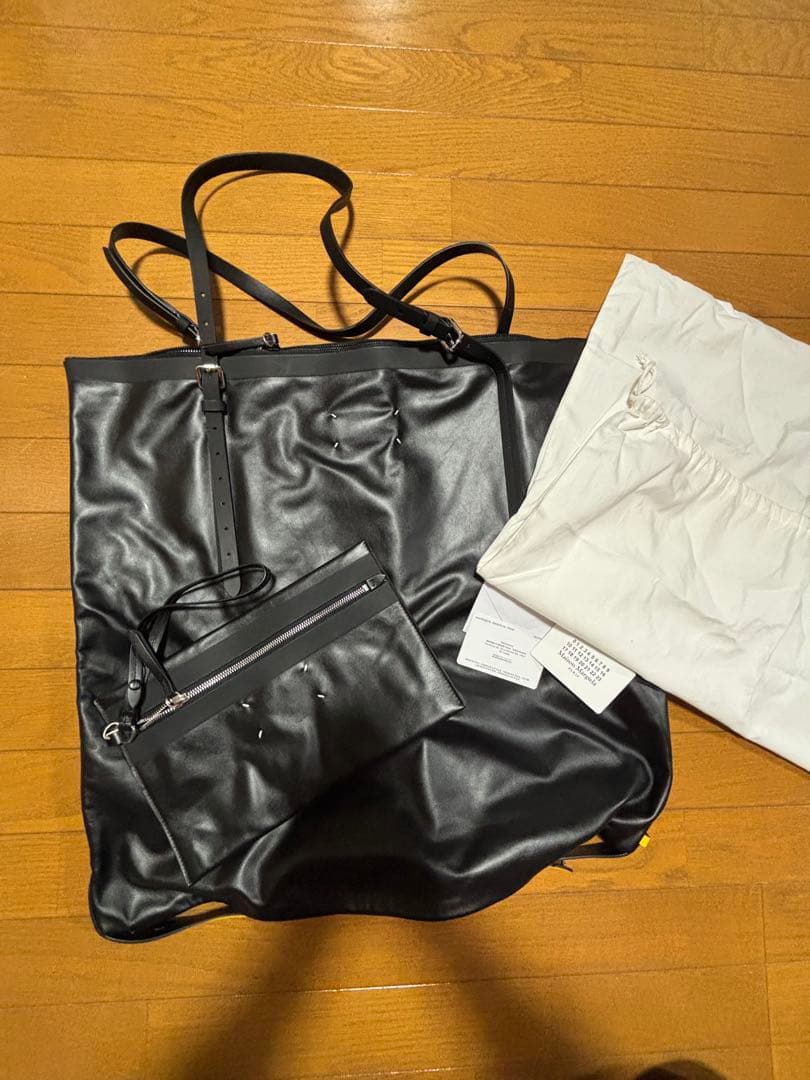 Maison Margiela ブラックレザー トートバッグ セット 新品