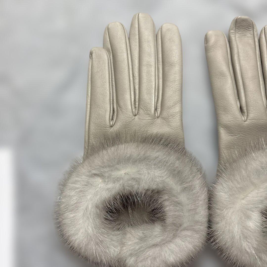 causse グレージュ　手袋