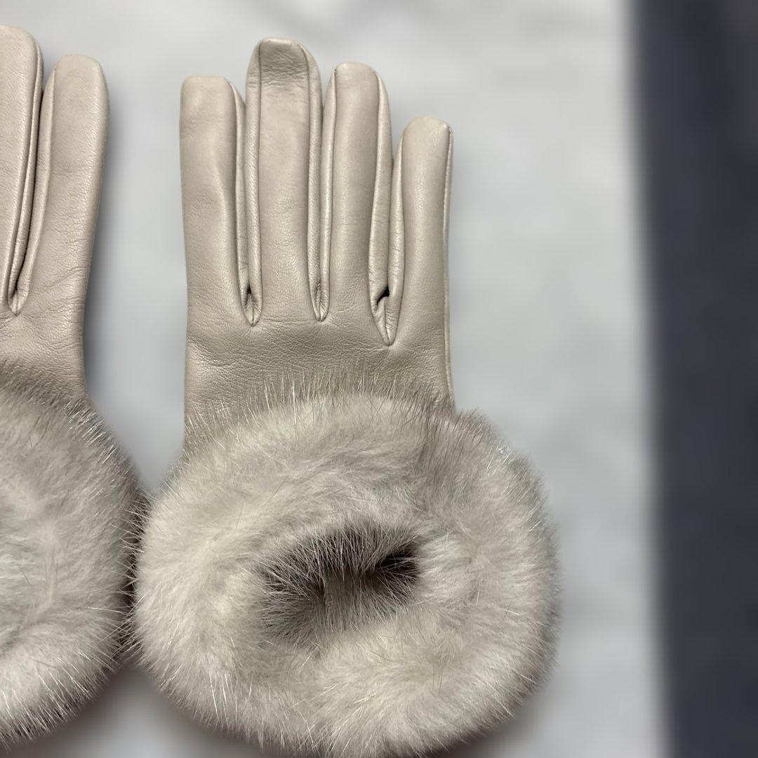 causse グレージュ　手袋