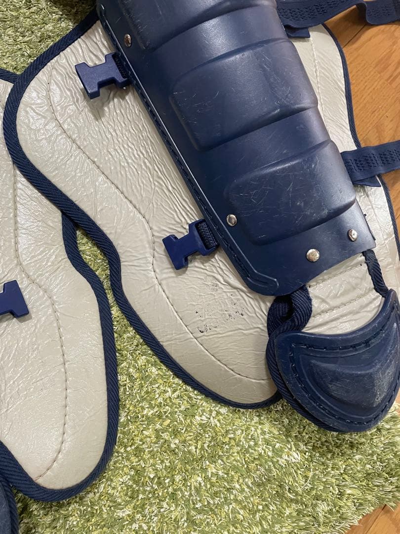 ハタケヤマ 大人用軟式キャッチャー防具セット ネイビー/Sグレー