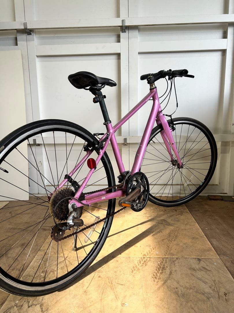 ピンク クロスバイク アルミフレーム SHIMANO 24段