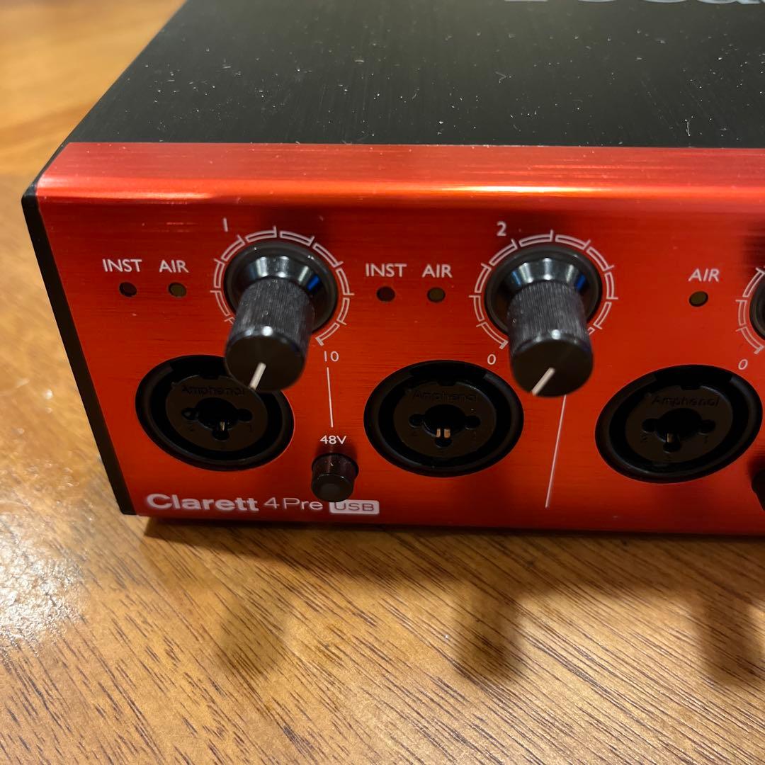 【美品】Focusrite Clarett 4pre USB