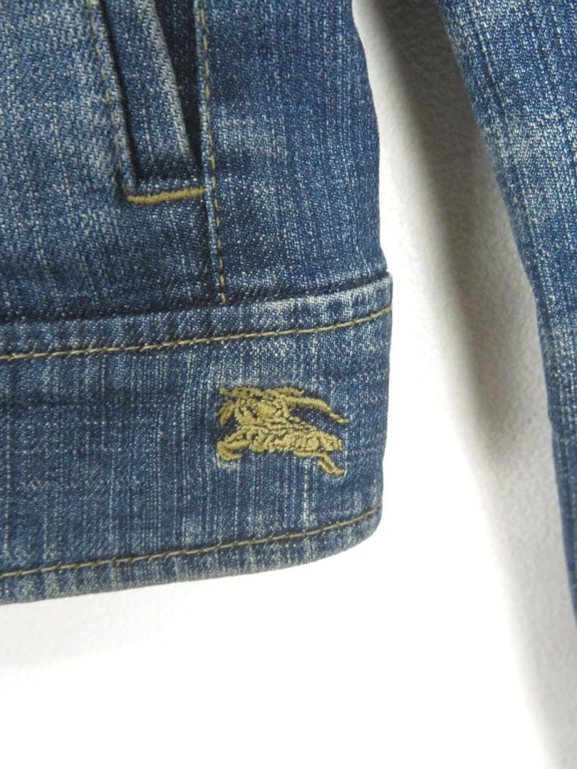 バーバリーブルーレーベル ノバチェック ストレッチ Gジャン 36 レディース