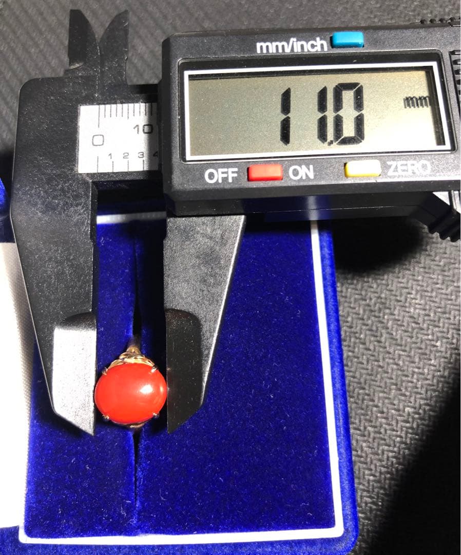 天然　珊瑚　リング　指輪　k18 高知サンゴ工房