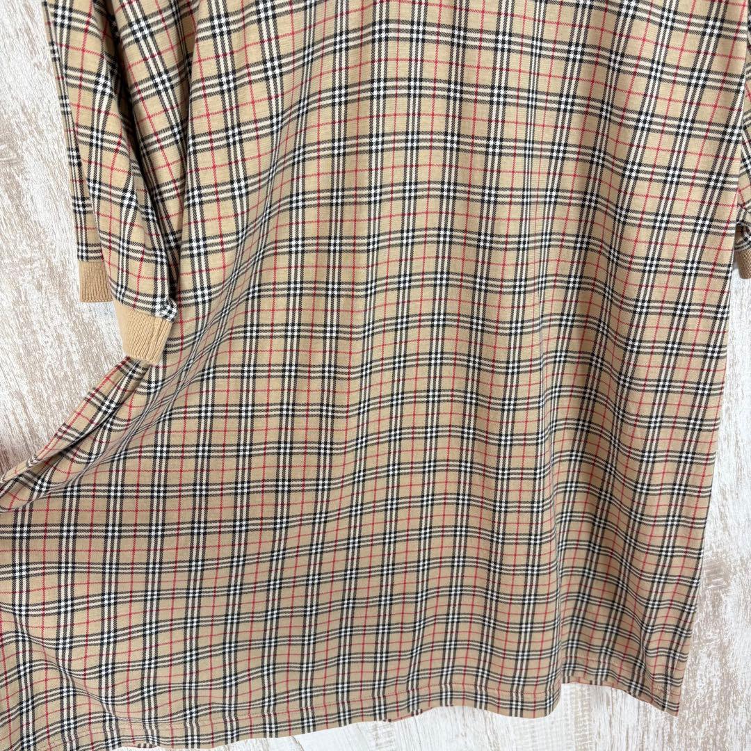 90s Burberrys バーバリー 定番 ノバチェック ロゴ刺繍 ポロシャツ