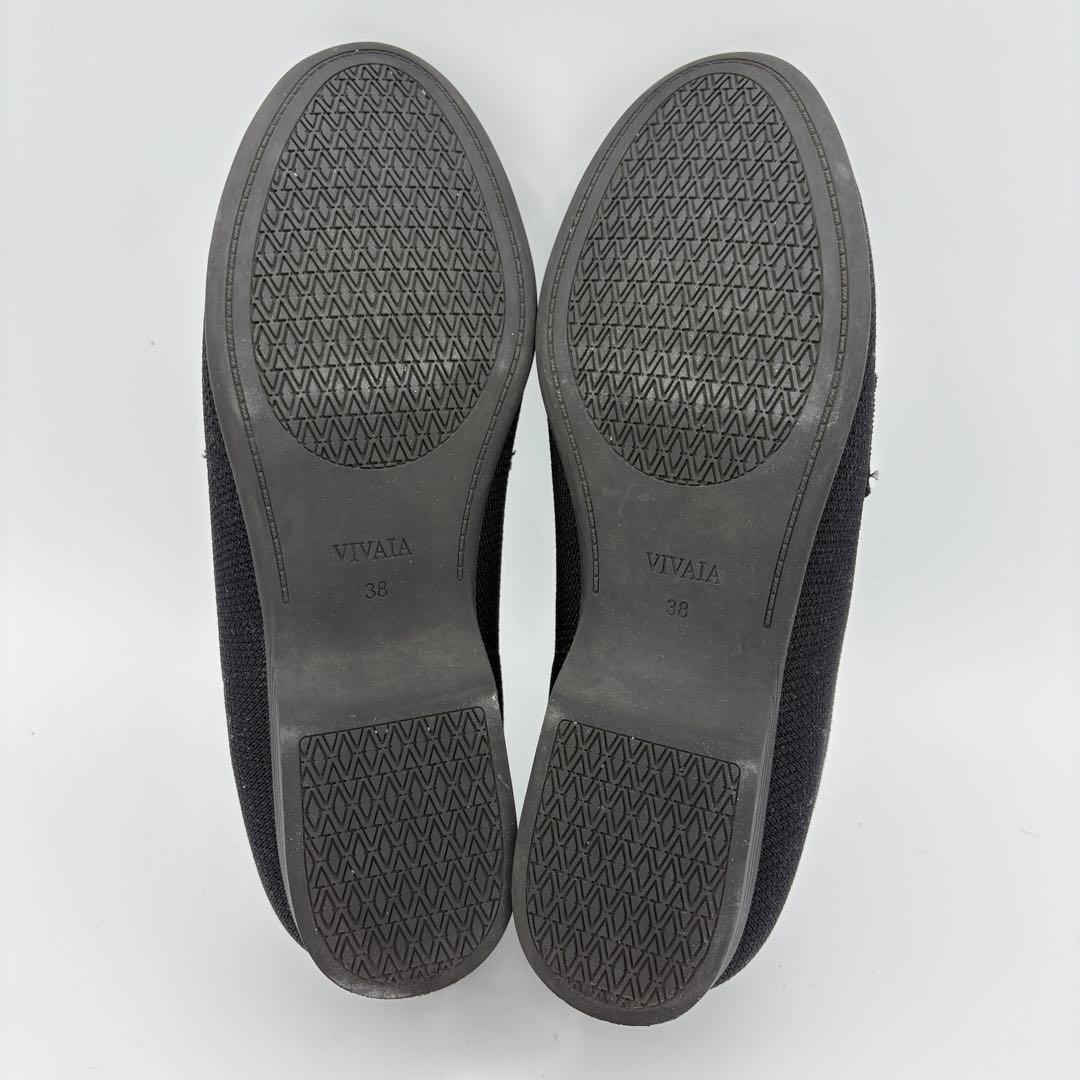 美品！ヴィバイア　アーモンドトゥ ペニーローファー　Eloise 24cm