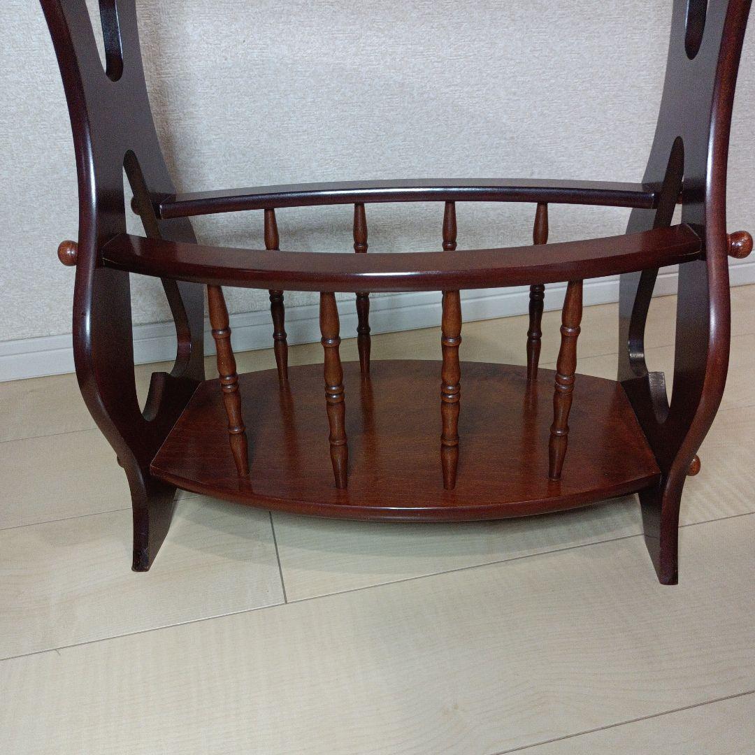 英国ビンテージ　レトロ楕円形サイドテーブル　アンティーク