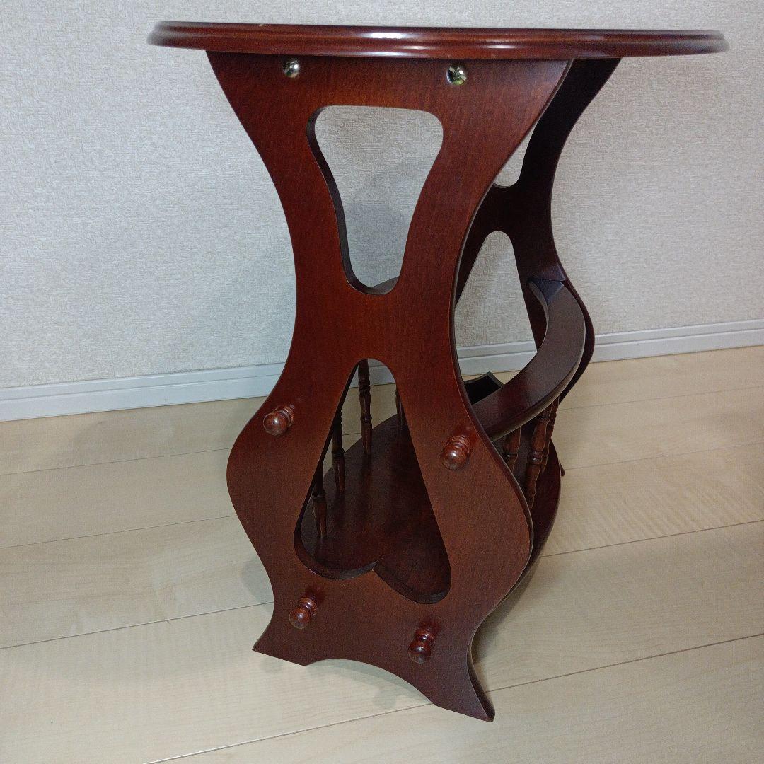 英国ビンテージ　レトロ楕円形サイドテーブル　アンティーク