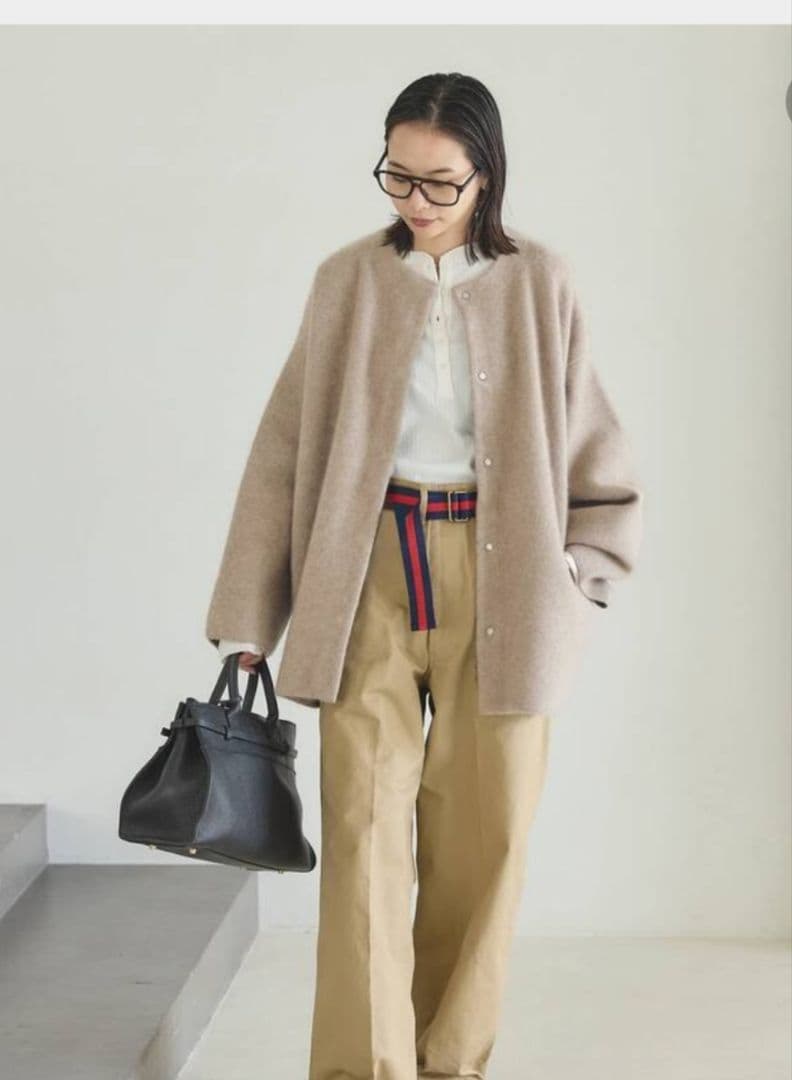 JOURNALSTANDARDダブルフェイスコクーンニットジャケット