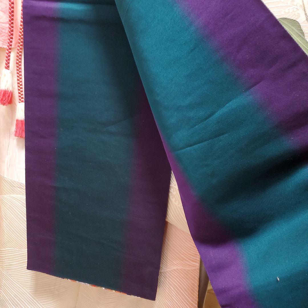 パンダ子様占用　振袖と長襦袢のみ(67)　　正絹　生成り色　鶴　松　梅　紅葉