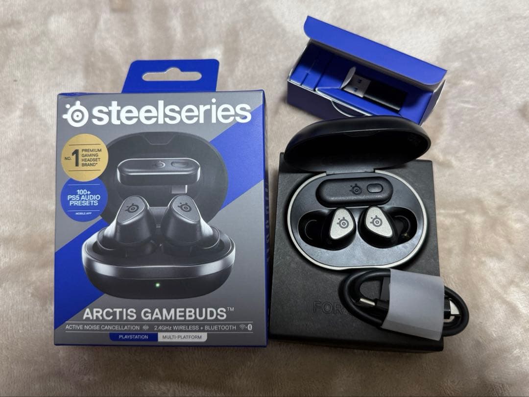 SteelSeries Arctis GameBuds ワイヤレスイヤホン 黒