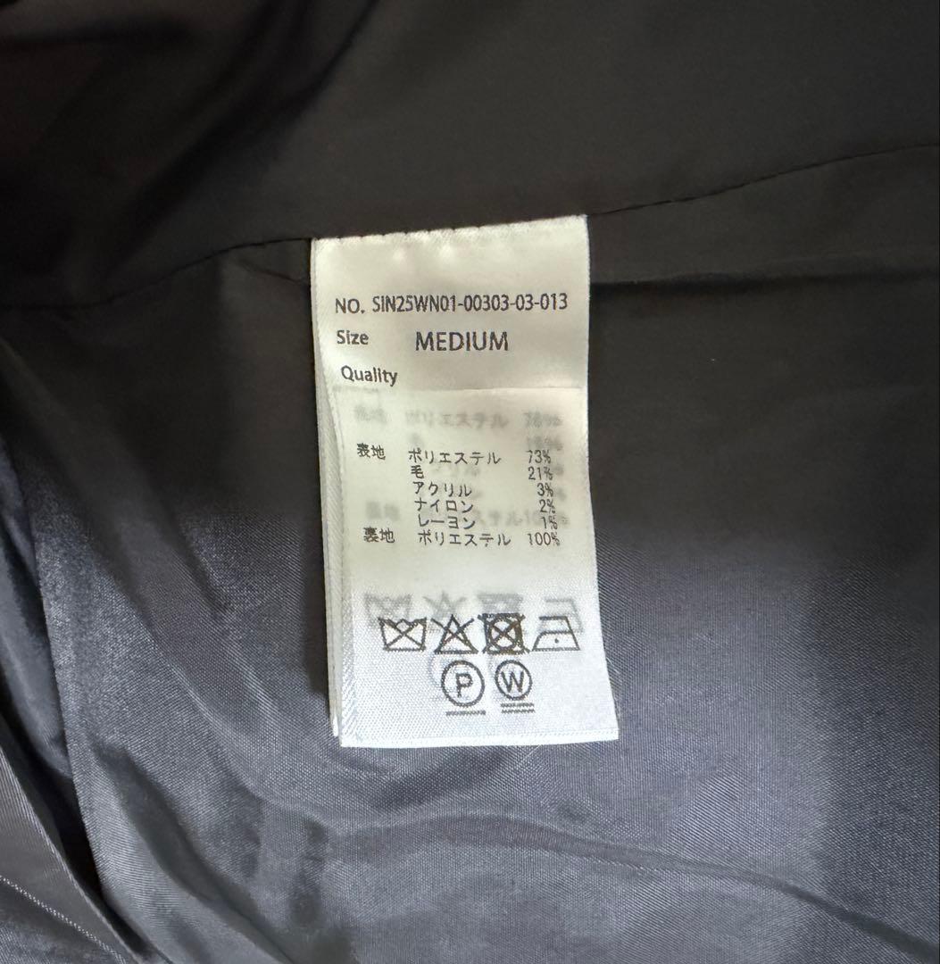 SINSS / クラシックウールブランドツイードコート