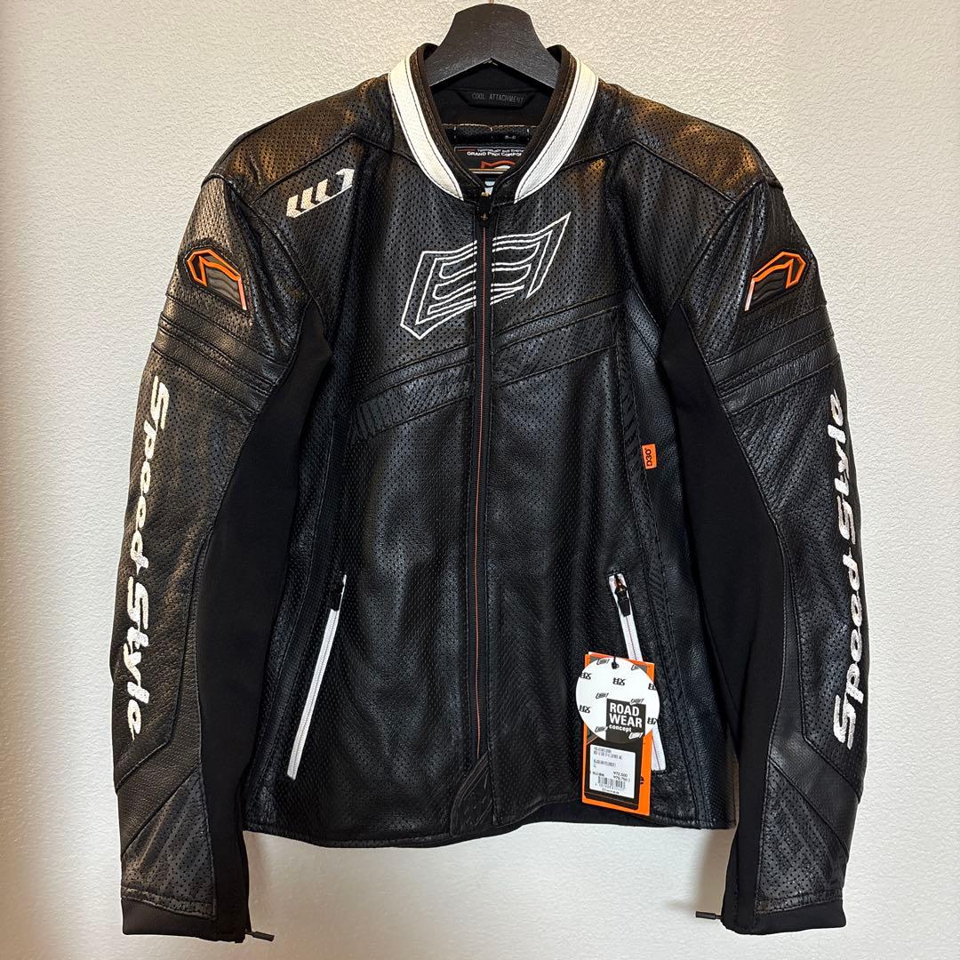 Hyod HSLO19D12090 レザージャケット LL ブラック/ホワイト