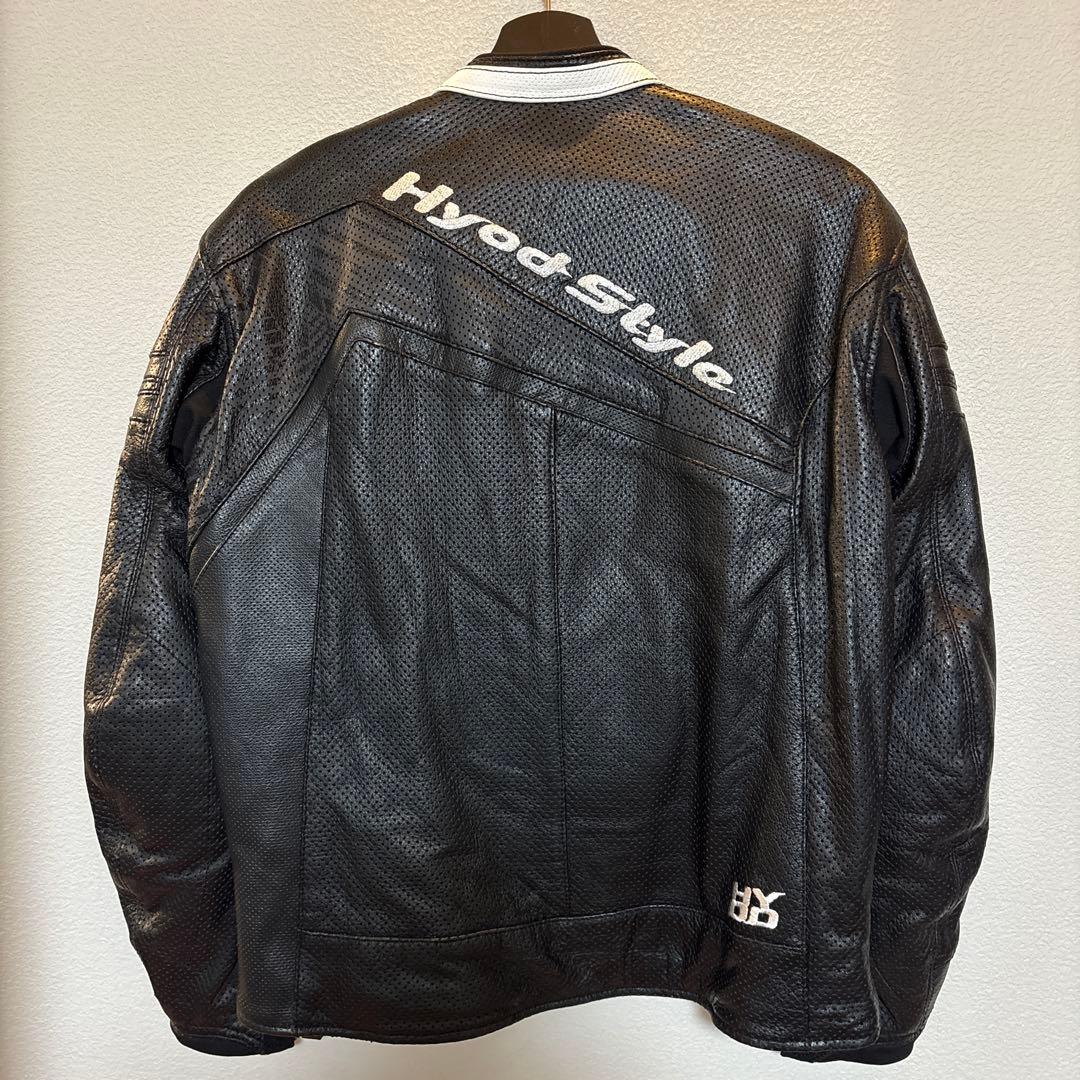 Hyod HSLO19D12090 レザージャケット LL ブラック/ホワイト