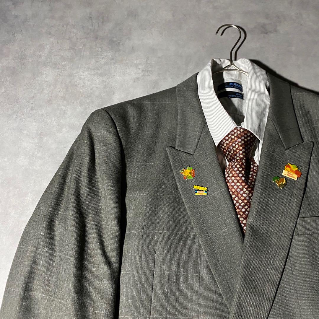 90s vintage レトロセットアップ スーツ ピンズ No.212成人式