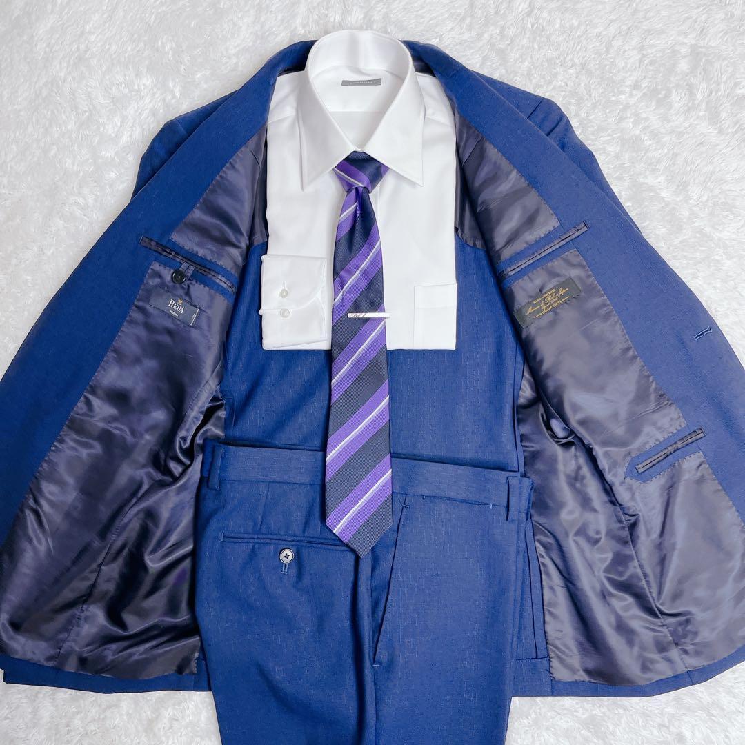 nano universe スーツ セットアップ REDA ブルー サイズ48