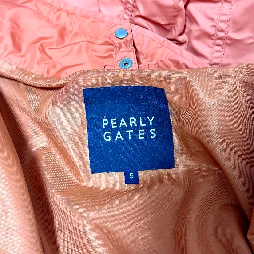 【極美品】パーリーゲイツ　ナイロン　フリースライナー付き　オレンジ　ゴルフ　XL