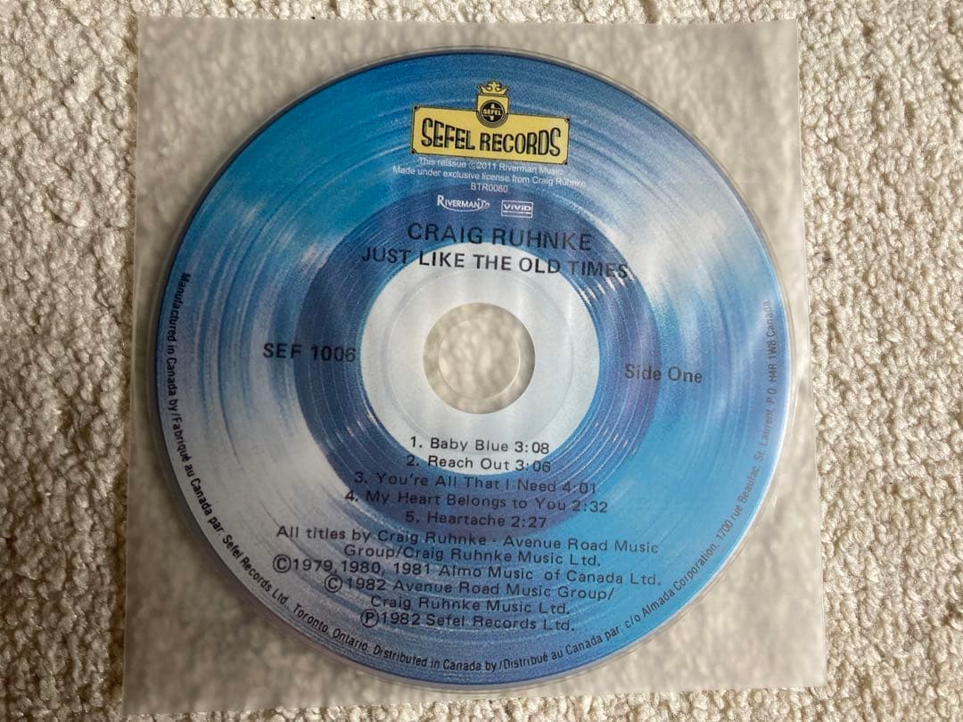 【紙ジャケットCD】クレイグ・ランク ジャスト・ライク・ジ・オールド・タイムス