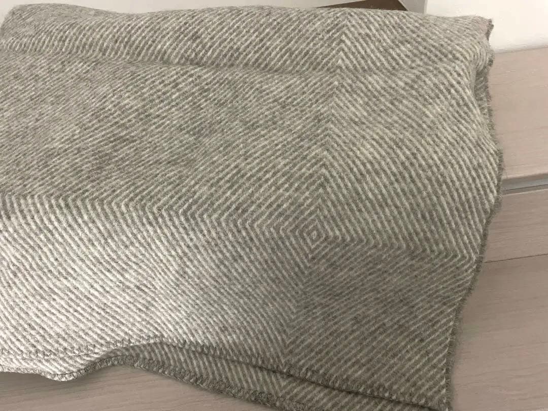 無印良品　ウール原毛色多用布　①