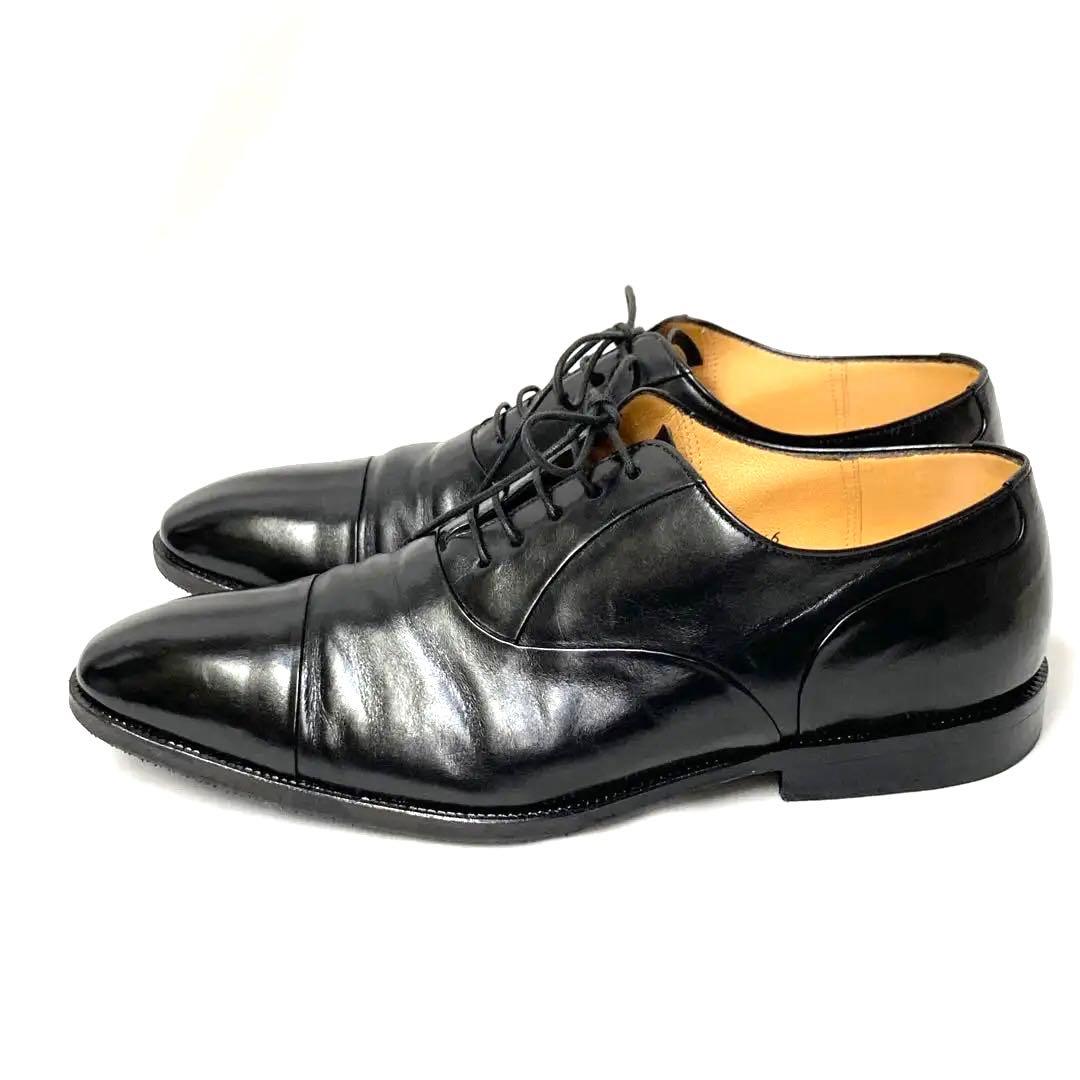 EJ18 タニノクリスチー　ブラックレザー ドレスシューズ　サイズ6