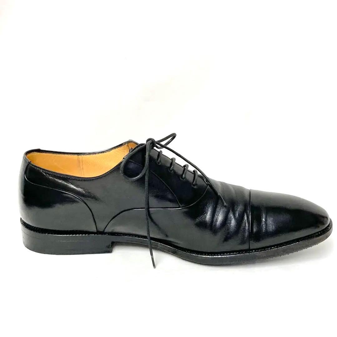 EJ18 タニノクリスチー　ブラックレザー ドレスシューズ　サイズ6