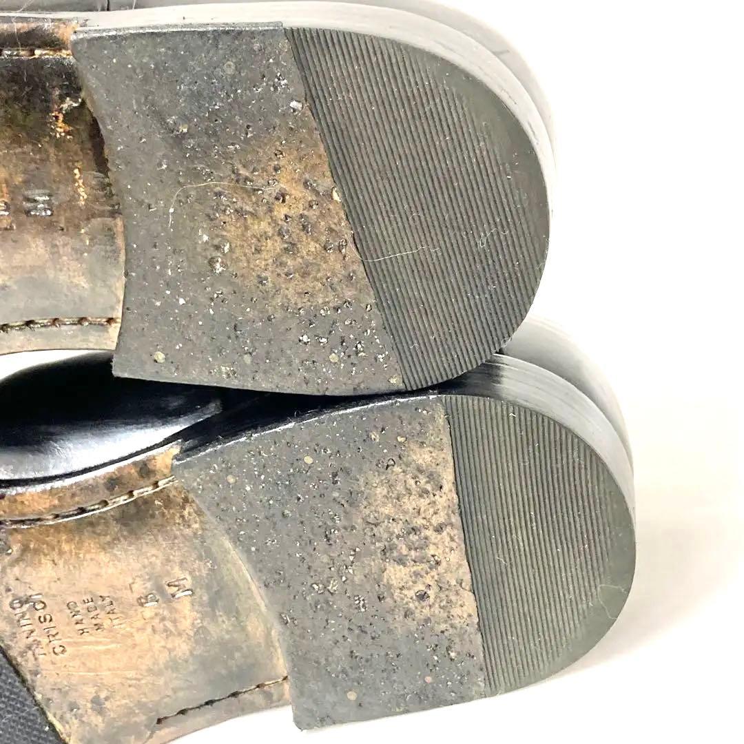 EJ18 タニノクリスチー　ブラックレザー ドレスシューズ　サイズ6