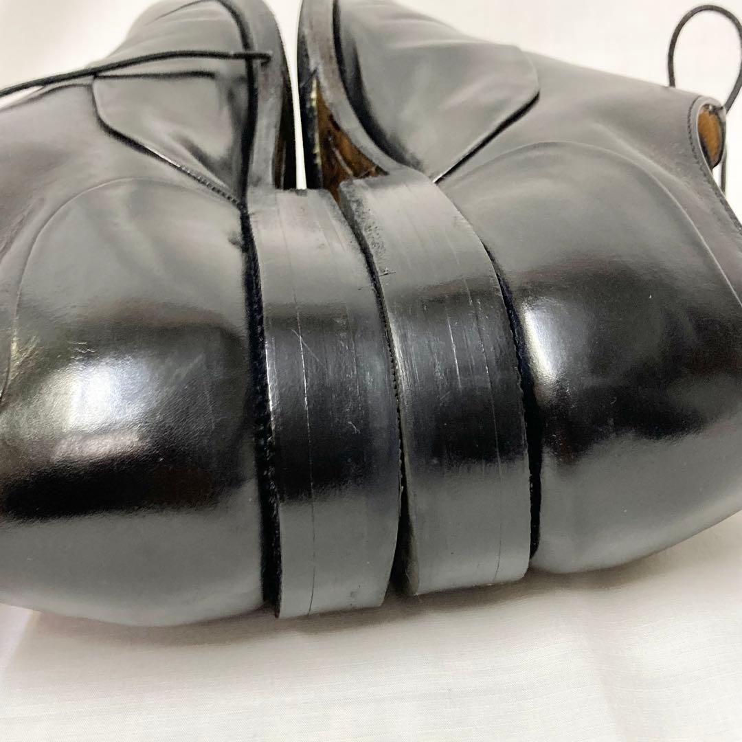 EJ18 タニノクリスチー　ブラックレザー ドレスシューズ　サイズ6