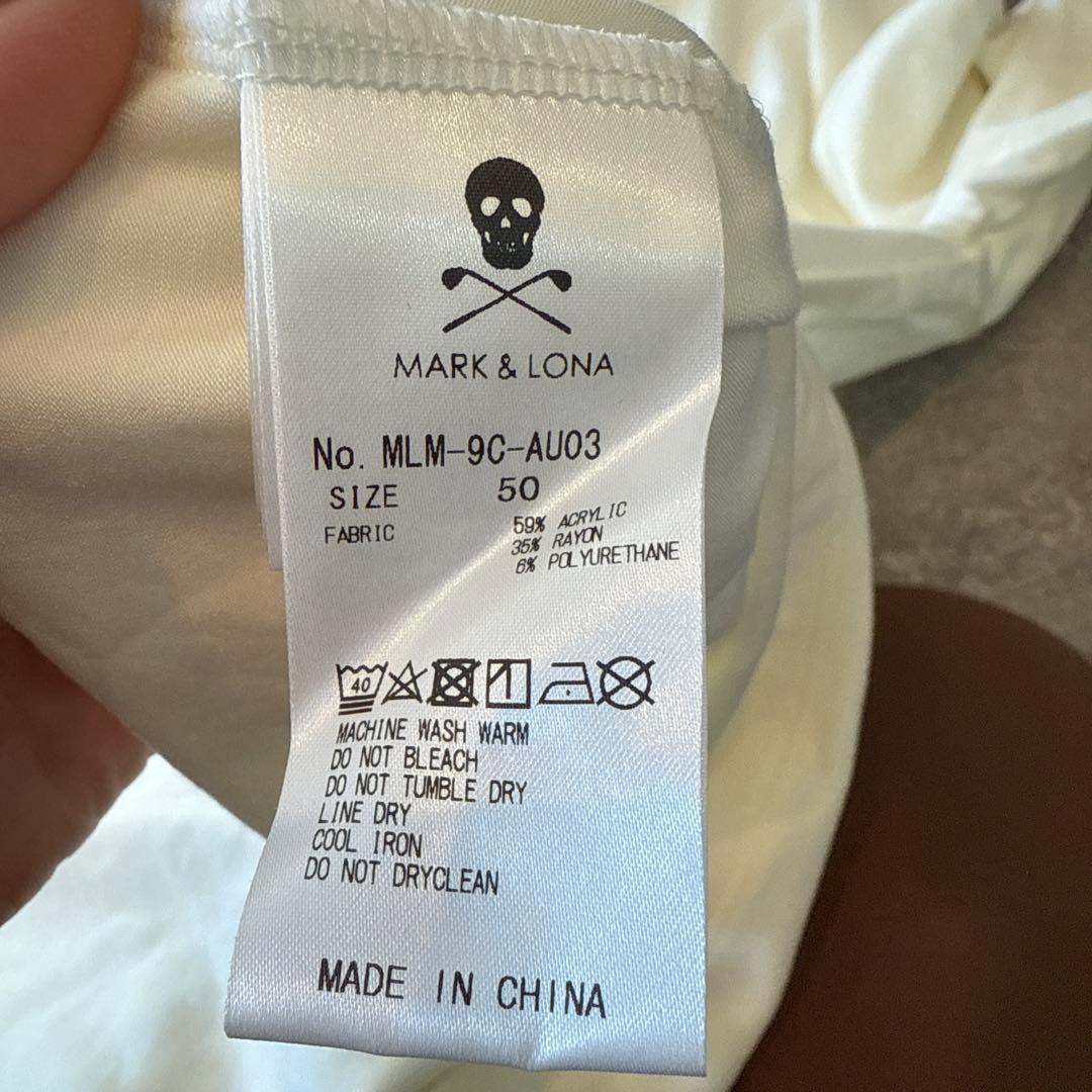 MARK&LONA レーヨン混　モックネックインナー　50 新品未使用タグ付