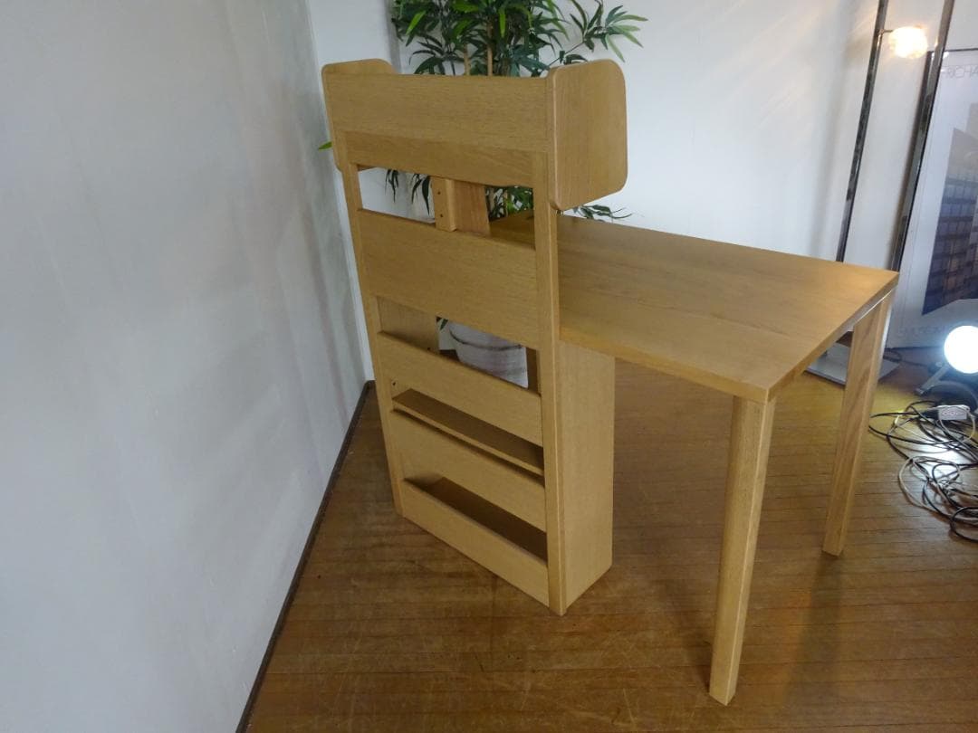 ayuayu　　デスク　机　№6000ユニット　書棚　　ナラ材　幅1000