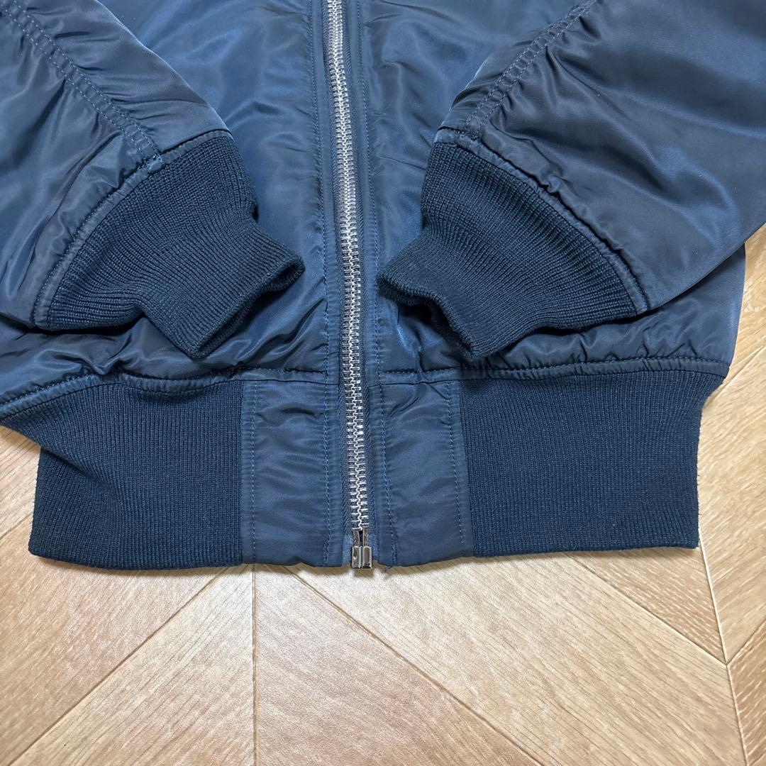 極美品！ALPHA MAー1 フライトジャケット　ネイビー　短丈