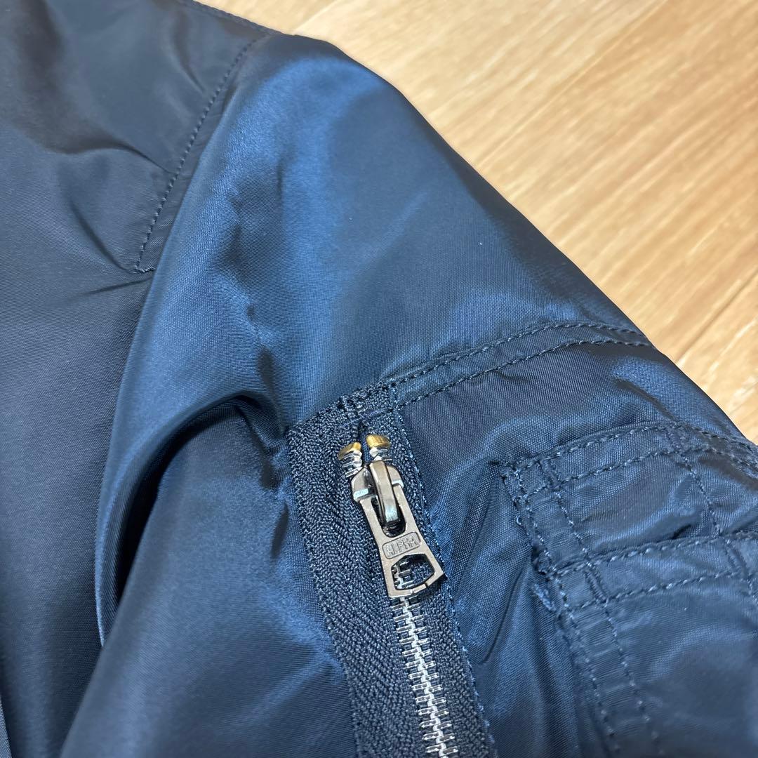 極美品！ALPHA MAー1 フライトジャケット　ネイビー　短丈