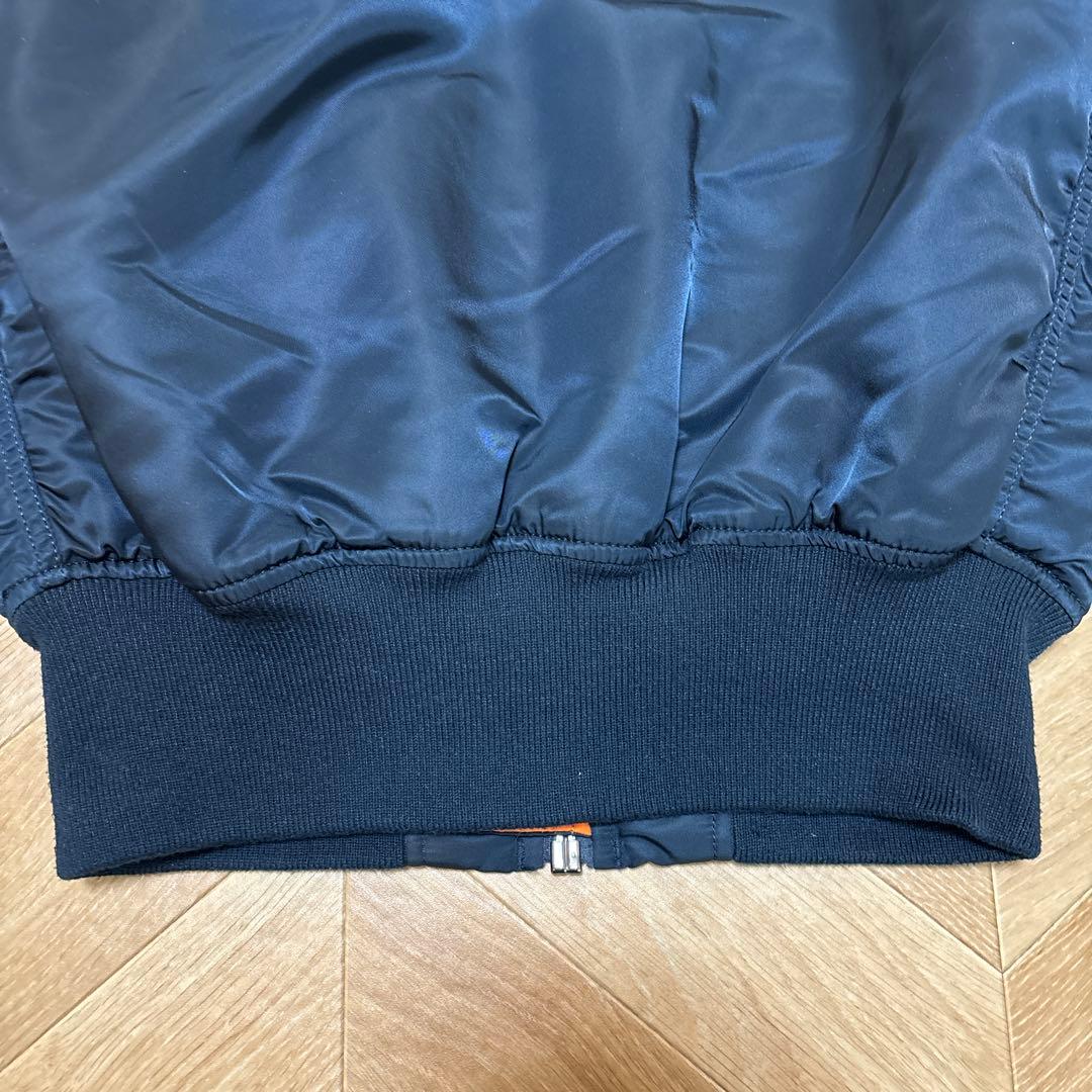 極美品！ALPHA MAー1 フライトジャケット　ネイビー　短丈