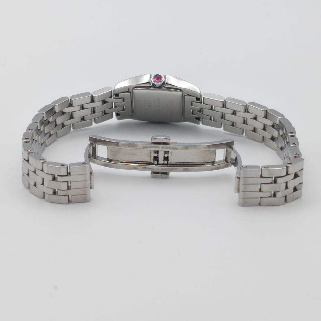 【美品/希少】ヴァンドーム青山 ダイヤ スクエア 腕時計 レディース クォーツ