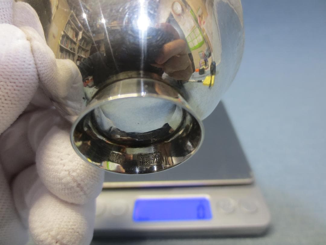 純銀刻印あり盃　杯　(小×４)　銀盃　銀杯　4ヶ　合計　約114ｇ