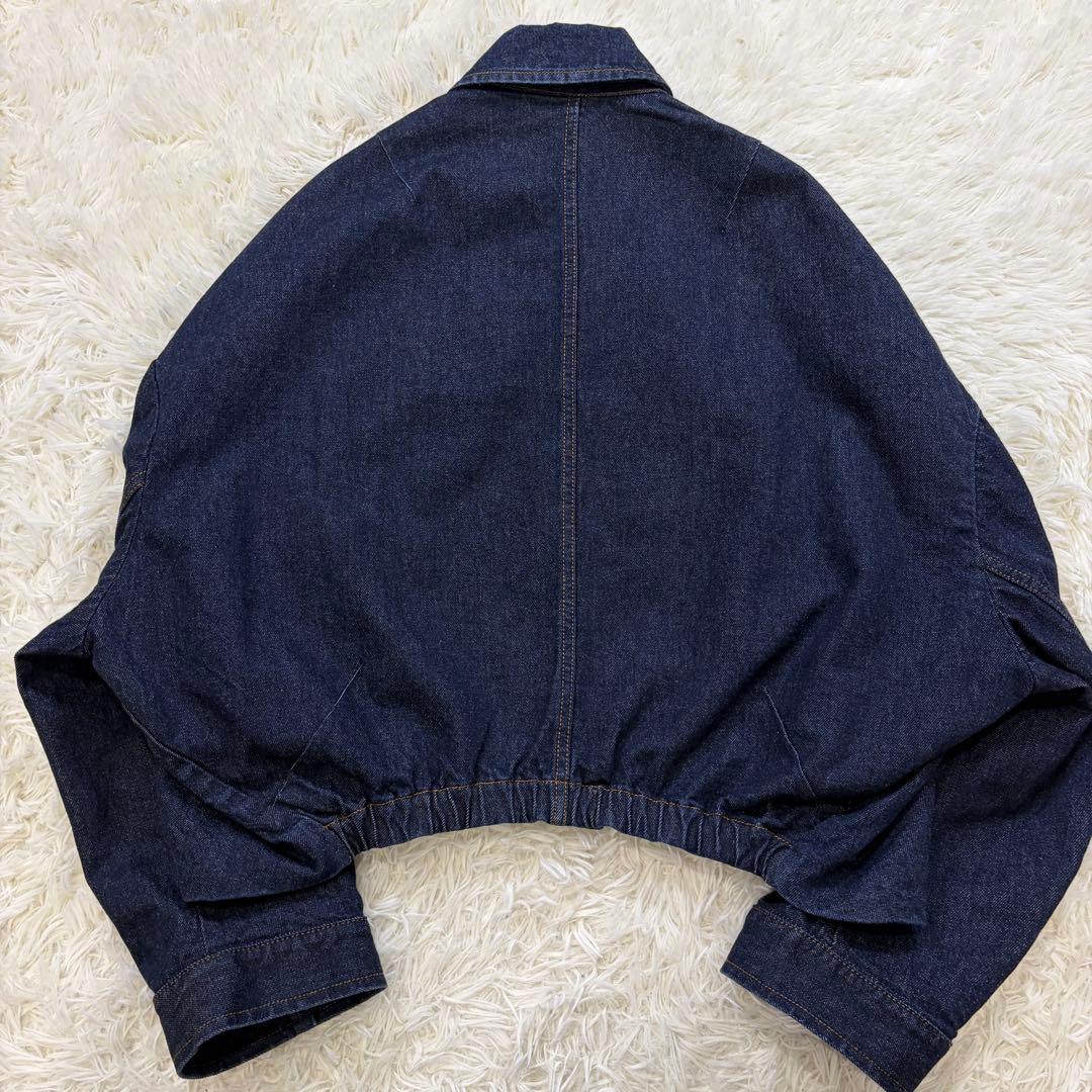 【新品同様】ドリスヴァンノッテン ギャザー オーバーサイズ デニムジャケット S
