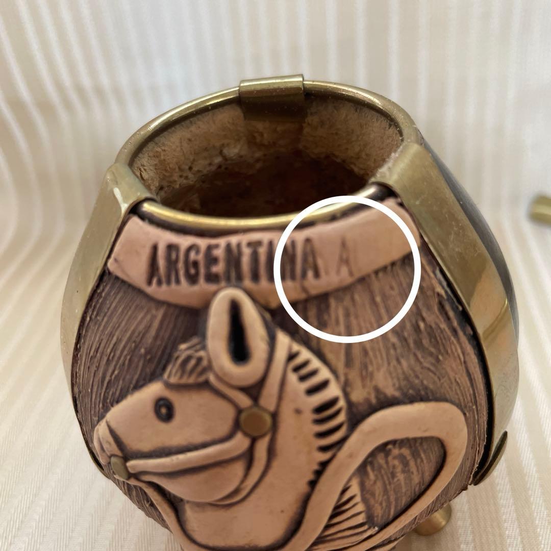 マテ茶器（マテ茶カップ）ボンビーリャ付き