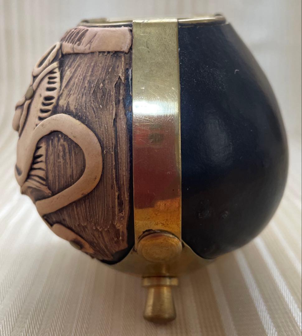 マテ茶器（マテ茶カップ）ボンビーリャ付き