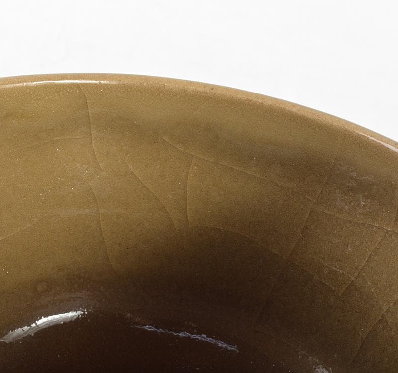 Yasu　茶道具　田村了一作　変青磁　茶碗　共箱　V　R4761