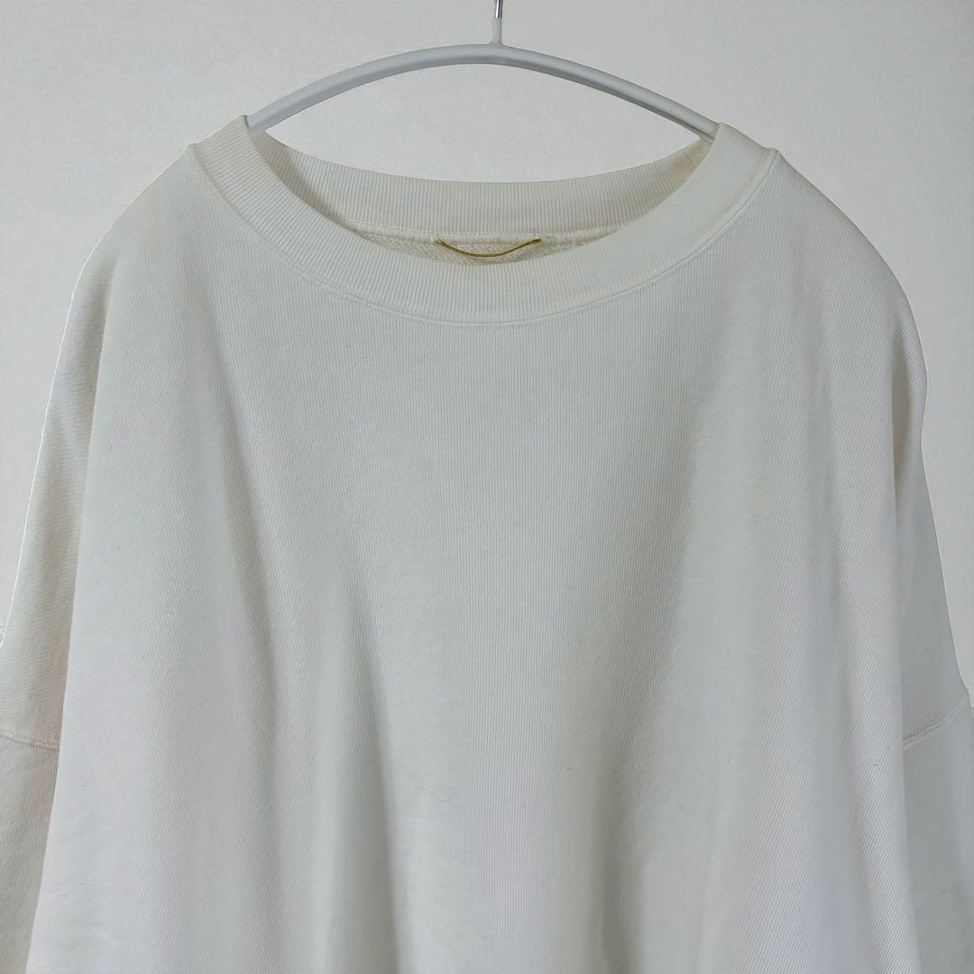 【美品】ドゥーズィエムクラス プルオーバー トレーナー スウェット 白 フリー