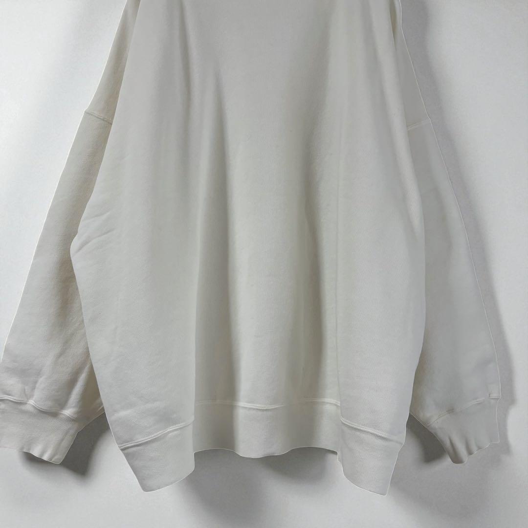 【美品】ドゥーズィエムクラス プルオーバー トレーナー スウェット 白 フリー