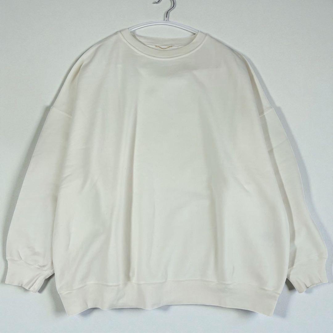 【美品】ドゥーズィエムクラス プルオーバー トレーナー スウェット 白 フリー