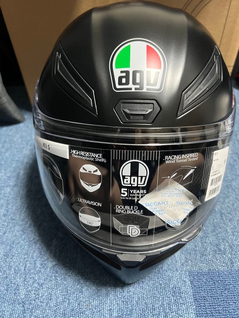 AGV K1フルフェイスヘルメット マットブラック　アジアンフィット　美品