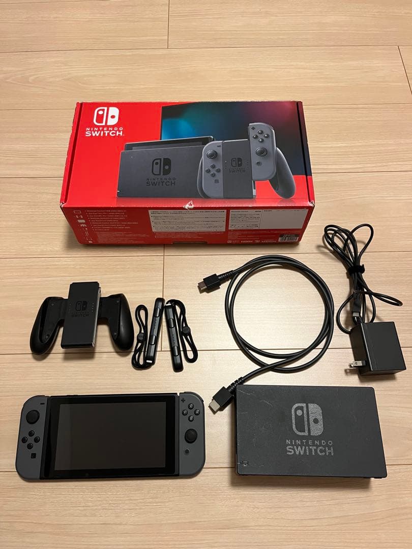Nintendo Switch 本体　グレー　付属品完備