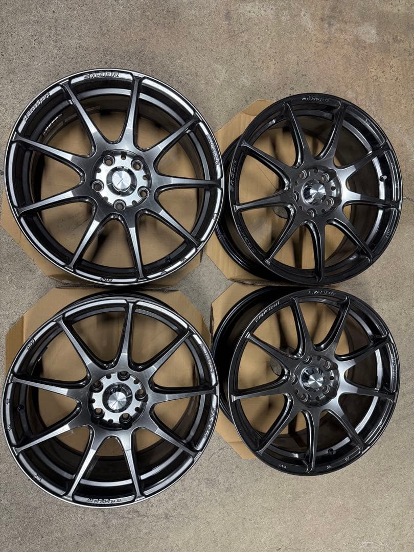 WedsSport SA-99R ホイール4本 18インチ 7.5J 114.3