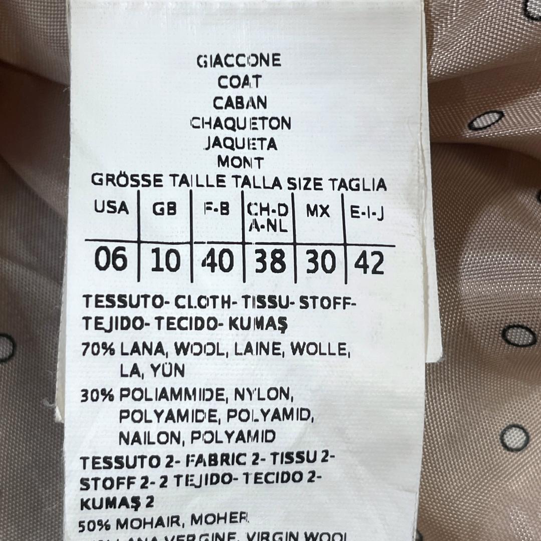 極美品✨ MAX&Co. マックスマーラ モヘヤ混 ノーカラーコート バイカラー