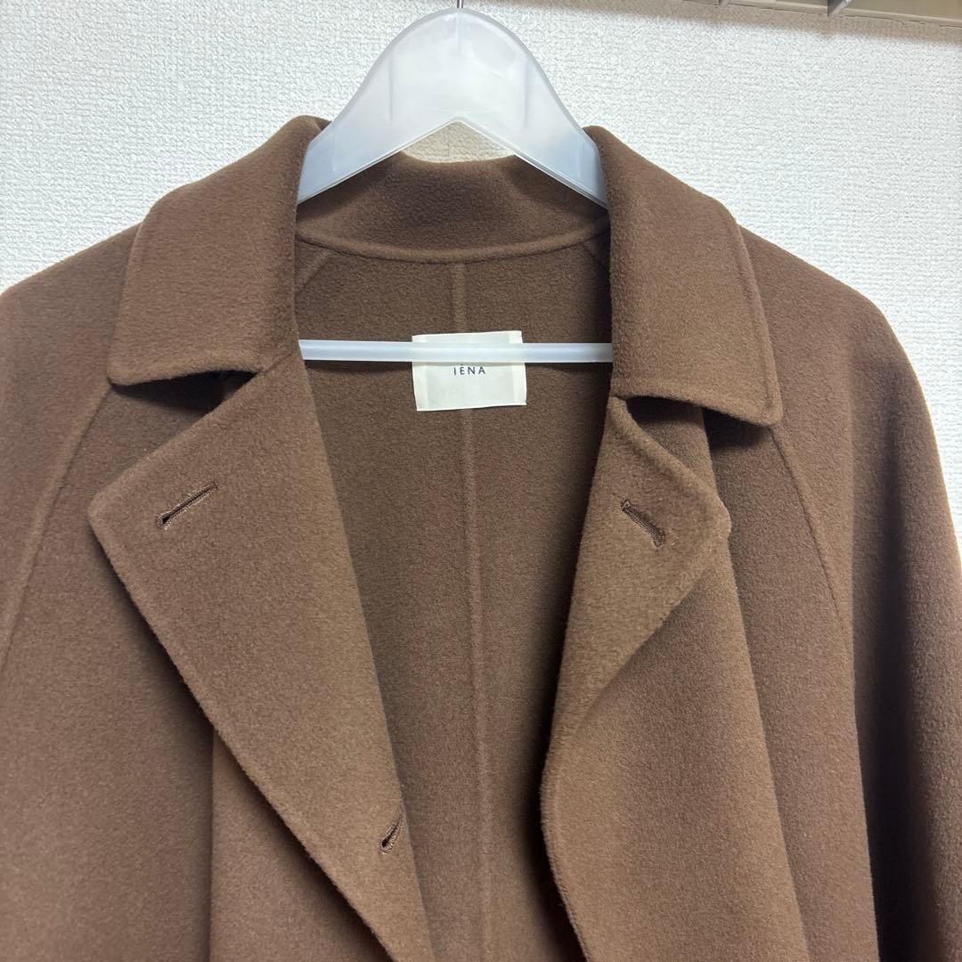 IENA スーパー160ダブルフェイス ショートコート　ブラウン　38