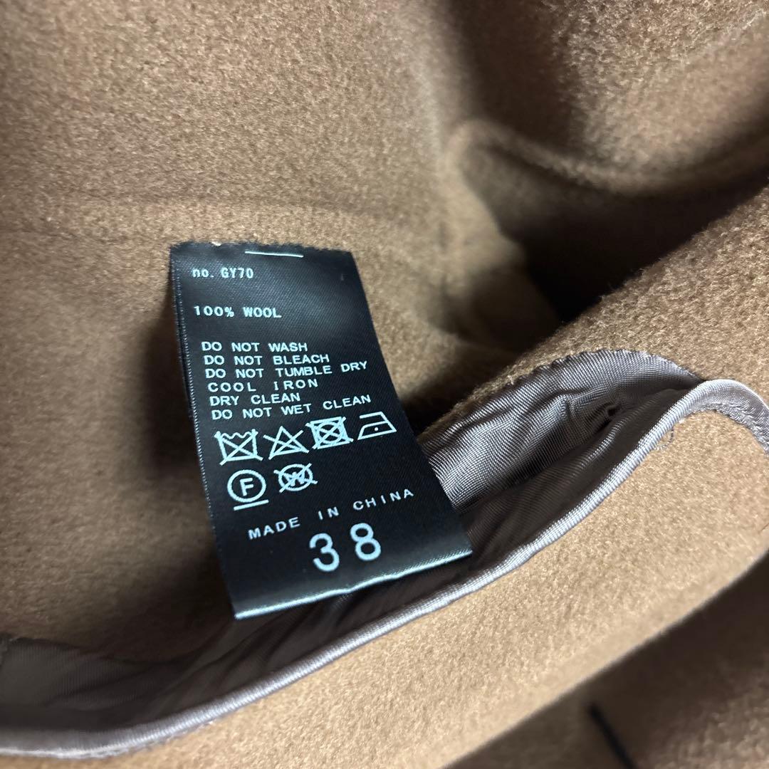 IENA スーパー160ダブルフェイス ショートコート　ブラウン　38