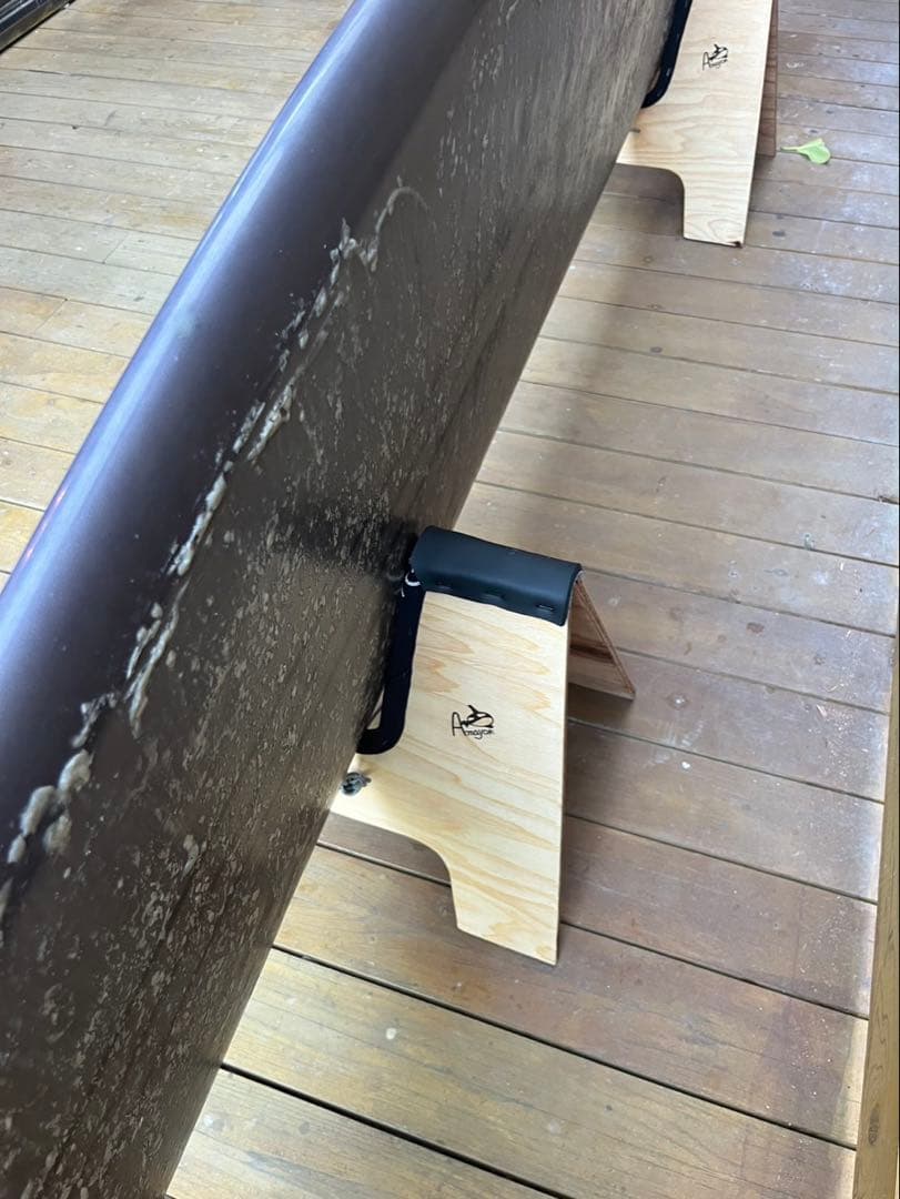 【Amayokオリジナル】サーフボードスタンド　木製　ロングボード