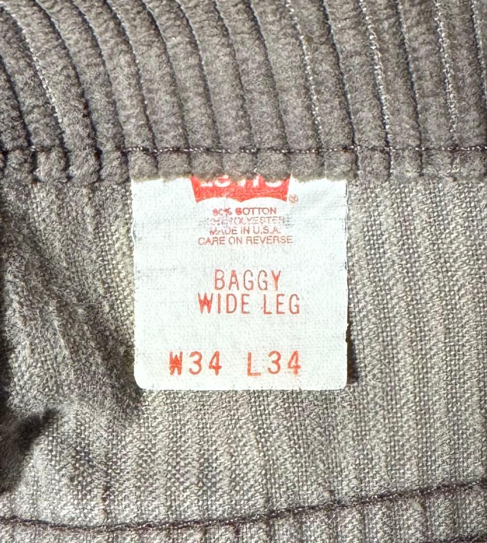 Levi’s L2 太畝コーデュロイパンツ バギー 90年代 USA製【レア】